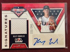 2019 Panini Stars and Stripes Relic Auto Signatures /299 Riley Cornelio