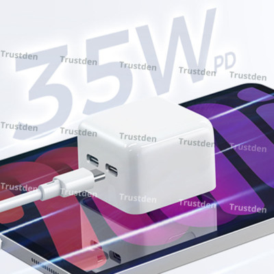 35W USB C Power Adapter Cube PD Fast Charger Cable For iPhone 14 13 12 11 XR 8 X