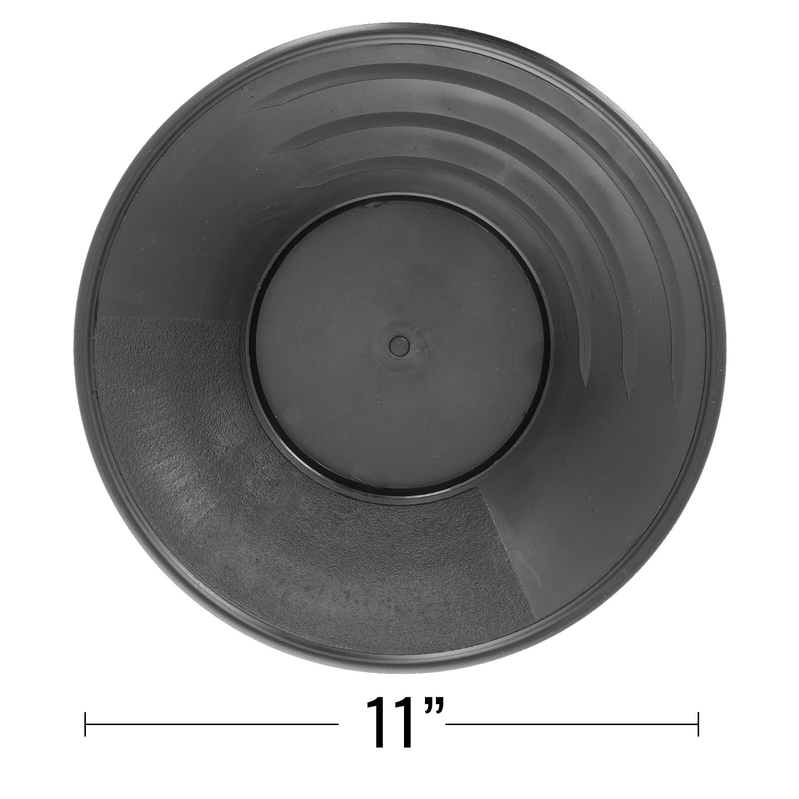 ASR Outdoor 11 Inch Heavy Duty Single Riffle Gold Pans Made in USA, Black