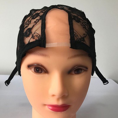 U Part Lace Wig Cap For Making Wigs 56cm With Adjustable Straps Stretch Wome _cn