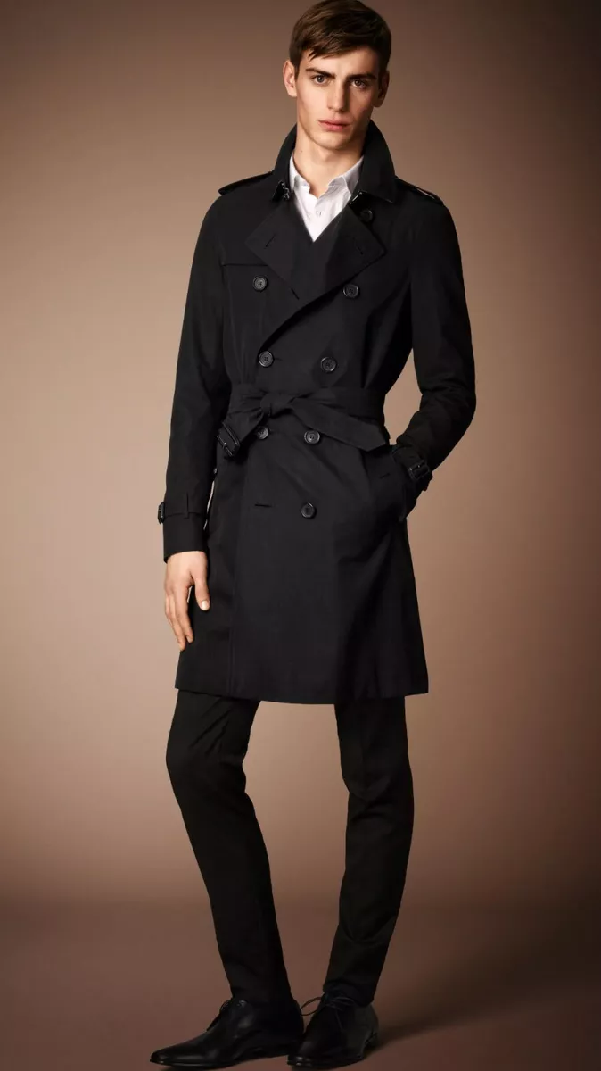 Burberry Heritage Sandringham (Chelsea) Black Trench Coat Long US40 |