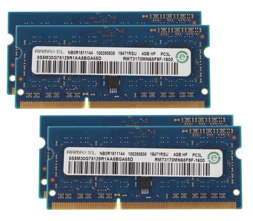 RAMAXEL 10PCS 4GB 1RX8 PC3L-12800S DDR3 1600Mhz Laptop RAM SODIMM 1.35V Memory.- - Picture 6 of 11
