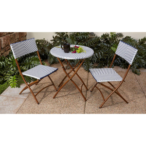 folding bistro table and 2 chairs