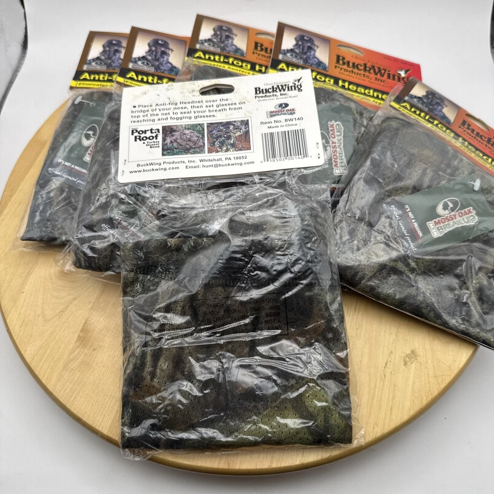 6 NEW Buckwing Anti Fog Headnet Mossy Oak SU39A - Image 3 of 4