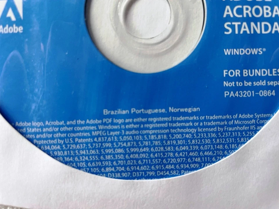 ADOBE ACROBAT 8 STANDARD FOR WINDOWS ~ BRAZILEAN PORTUGESE, NORWEGIAN LANGUAGE - Image 3 of 4