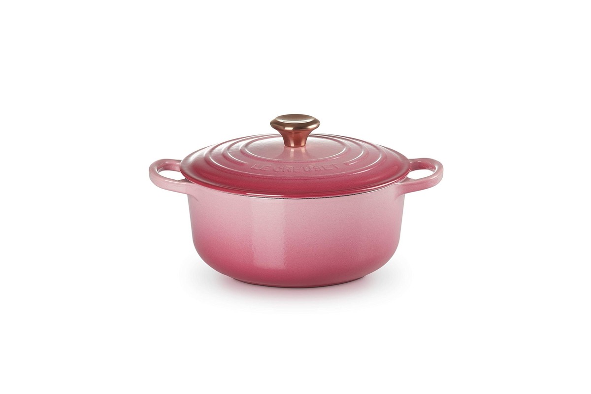 Le Creuset Cocotte Ronde Signature Round Casserole 20cm Berry Pink