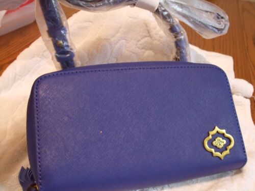 orYANY Saffiano Leather Crossbody Wallet, Talia, FROM QVC, A297464. BLUE, NWT - Picture 4 of 18