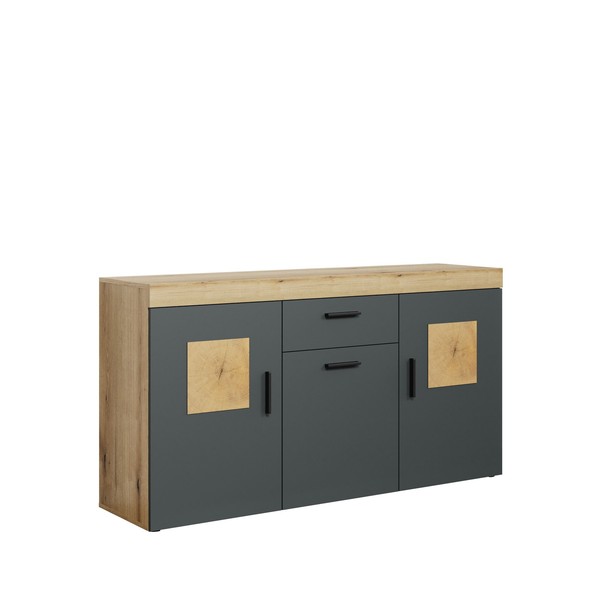 Trendteam Sideboard Kommode Anrichte Tyler Coast Evoke/ Anthrazit 160X86X42 Cm-image