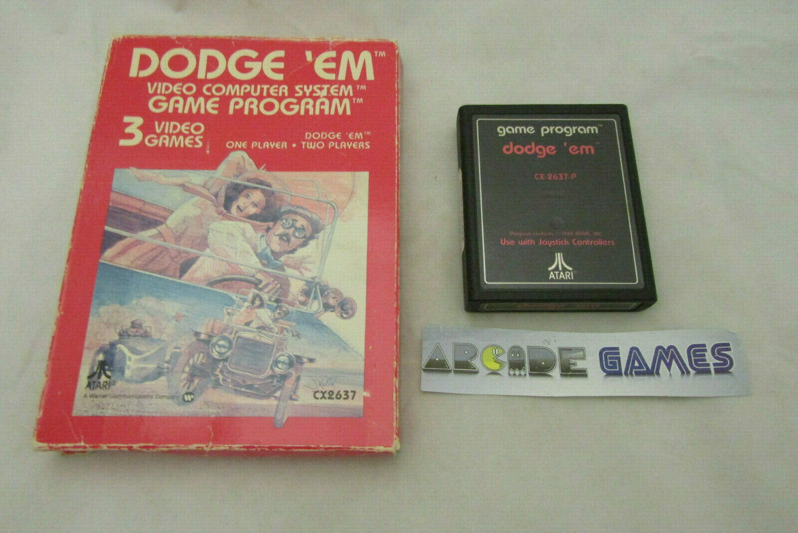 DODGE 'EM + BOITE ATARI 2600 VCS (vendeur pro)