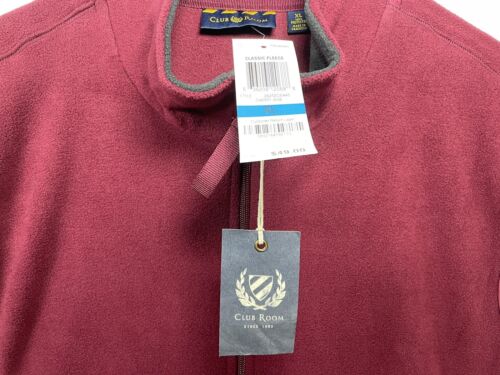 NWT Club Room Mens Solid Fleece Full-Zip Sweater Vest Size XL Extra Large - Picture 2 of 5