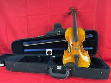 100 Authentic Capriana Gagliano VN402K-R Violin Outfit 4/4 1 Piece Back
