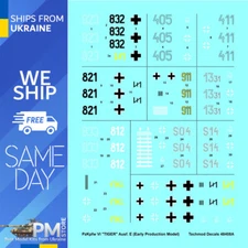 Techmod 48408 1/48 Decal for Pzkpfw VI Tiger Early Accessories for model kit