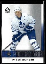 2020-21 SP Authentic Top Performers Mats Sundin #TP-MS H7R1K