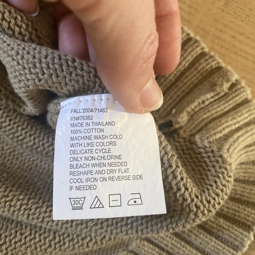Vintage 90s Mens Timberland Weathergear Sweater Sz XL Geometric Tan Orange EUC - Picture 4 of 5