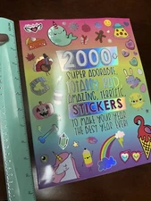 GIANT TABBED STICKER BOOK 2000+ Bullet Journal Holiday Stickers Cute Organizer