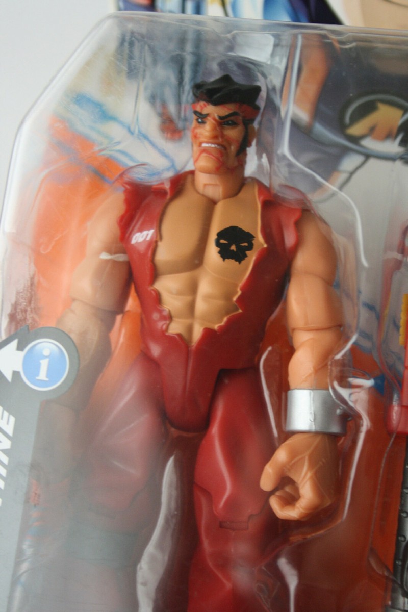 RARE 2005 ACTION MAN A.T.O.M. JET BURNER PAINE FIGURE ATOM HASBRO