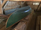 1930 Old Town Canoe Penobscot Bay Double end ender pea pod pulling boat rowing — photo 2