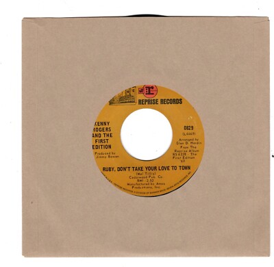 Kenny Rogers & The  First Edition-Ruby, Don't Take Your Love To Town (VG+)
