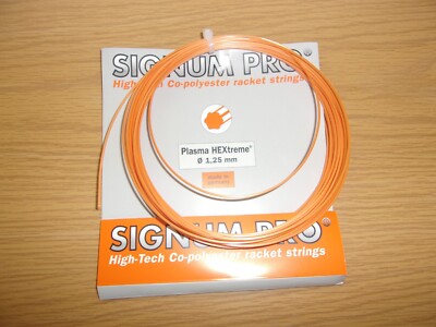 Signum Pro Plasma Hextreme Tennis String 1.25 Orange ~NIP~ Made In Germany