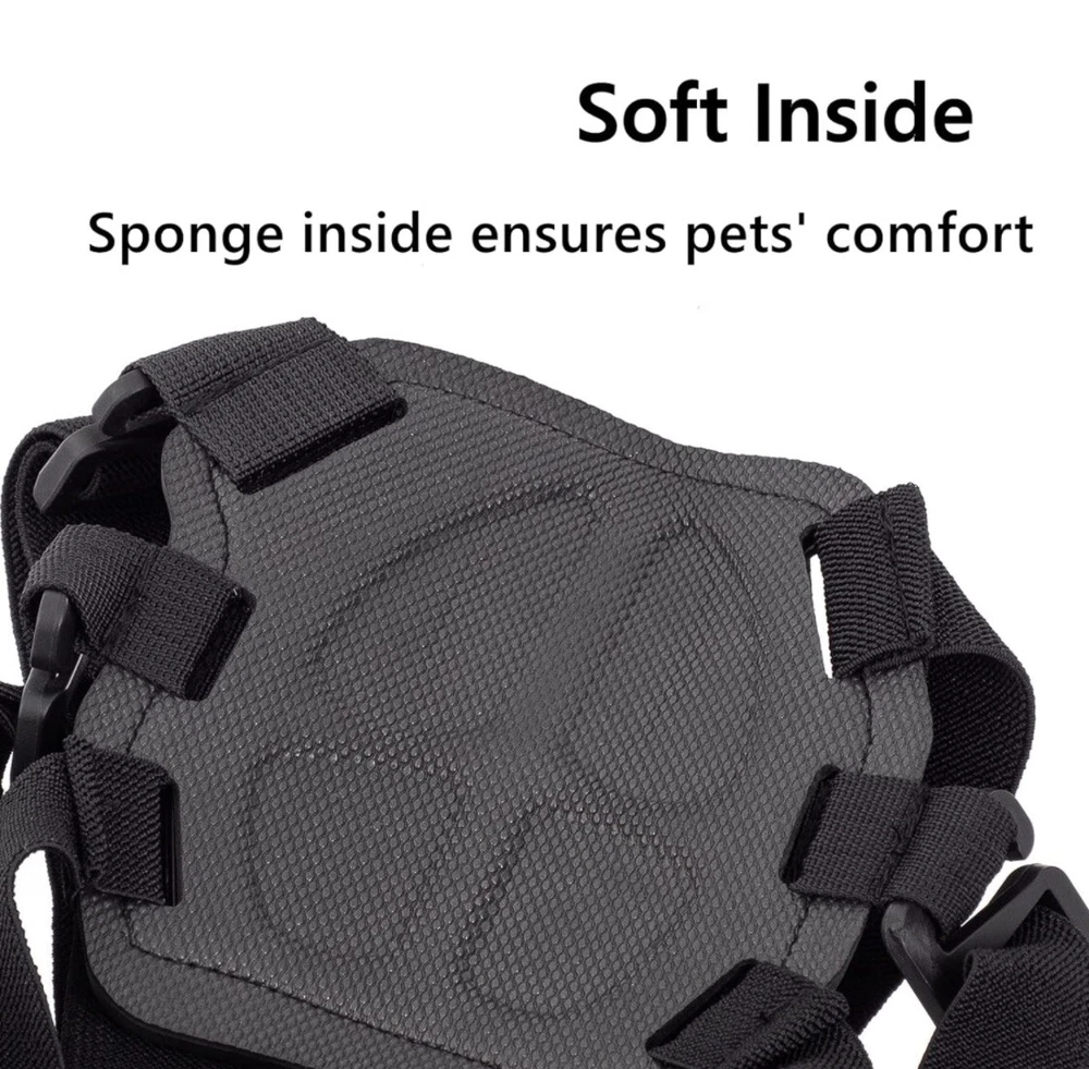 GoPro Dog Harness Mount Adjustable Fit for All Hero Models Black