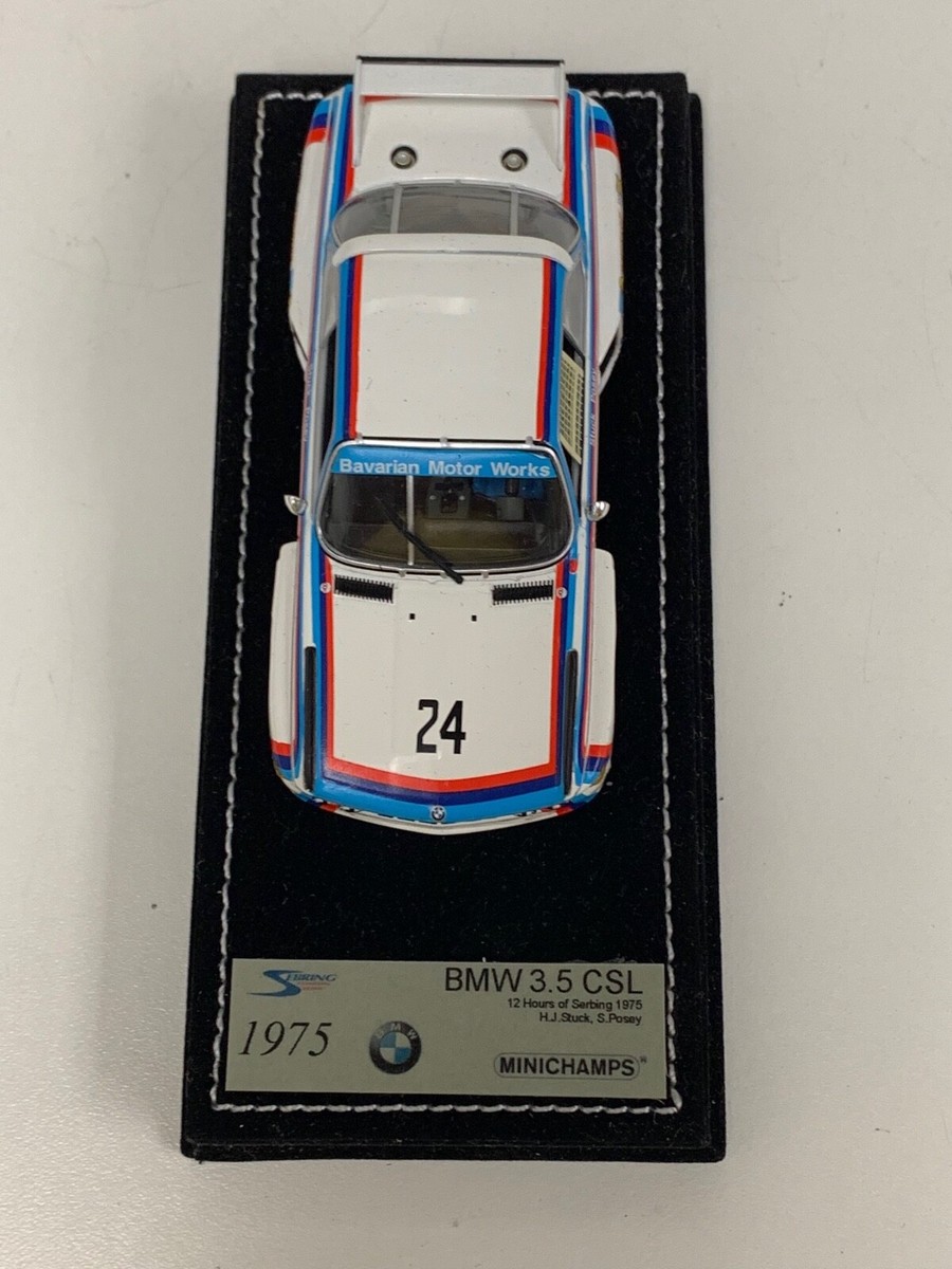 1/43 Minichamps BMW 3.5 CSL from the 1975 12 Hours of Sebring