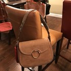 Tory Burch Tassel Nubuck Leather Shoulder Bag Tan NWT