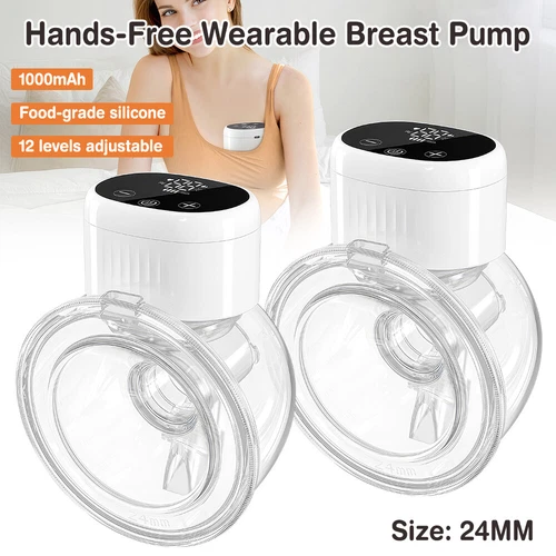 Wearable Hands-free Electric Breast Pump Portable Breast Pump 4 Mode 12 Levels - Picture 3 of 21