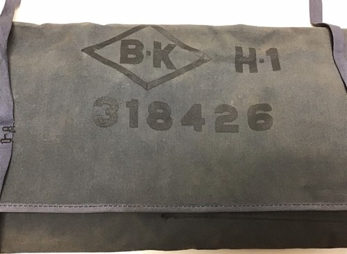 Vintage B-K H-1 318426 Blue Canvas Large Tool Roll - Picture 2 of 8