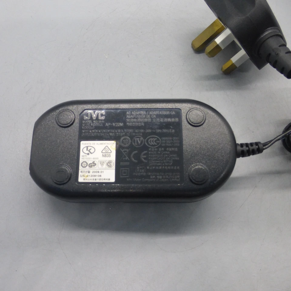 JVC AP-V20M AC Adaptor Black Portable for Everio GZ-HM1SUS, GZ-HM1S Camcorder - Image 3 of 4