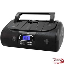 Portable CD MP3 Player Bluetooth Boombox FM Radio USB AUX 360  Stereo Sound