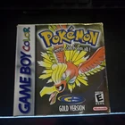 Pokémon Gold Version Game Boy w/ Box, Manuals, Trainer's Guide - UNTESTED