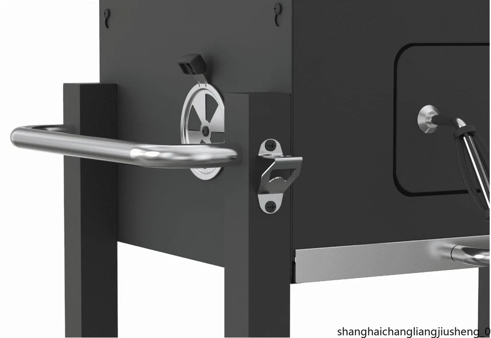 Parrilla de carbón de alta resistencia de 24" negra para patio al aire libre barbacoa 573 pulgadas cuadradas para cocinar Foto 4 de 4