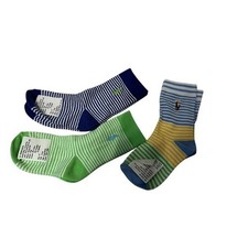 New No tags- POLO Ralph Lauren Socks 3 Pairs UNISEX 4-7