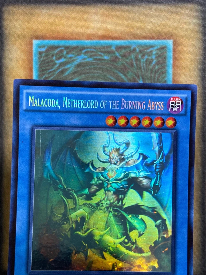 Yugioh Malacoda, Netherlord of The Burning Abyss SECE-EN085 Ghost Rare 1st Ed NM - Image 3 of 4
