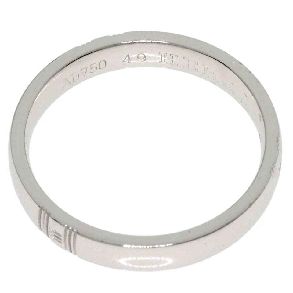 Anillo HERMES Alliance #49 oro blanco K18 damas [usado] Foto 4 de 4