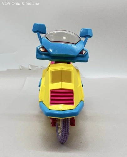 Vintage 1989 Mattel Barbie Scooter for 11.5" Doll Yellow Pink Blue Vehicle