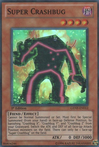 Super Crashbug - GENF-EN012 - Super Rare - Unlimited Edition Lightly Played