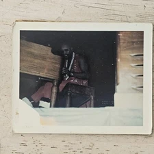 RARE VINTAGE 1970'S POLAROID CANDID PHOTO OF ISAAC HAYES ON STAGE WATTSTAX SHAFT