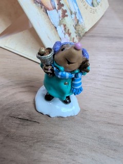 Wee Forest Folk Mole Bell Ringer Christmas Special MO 2 Retired