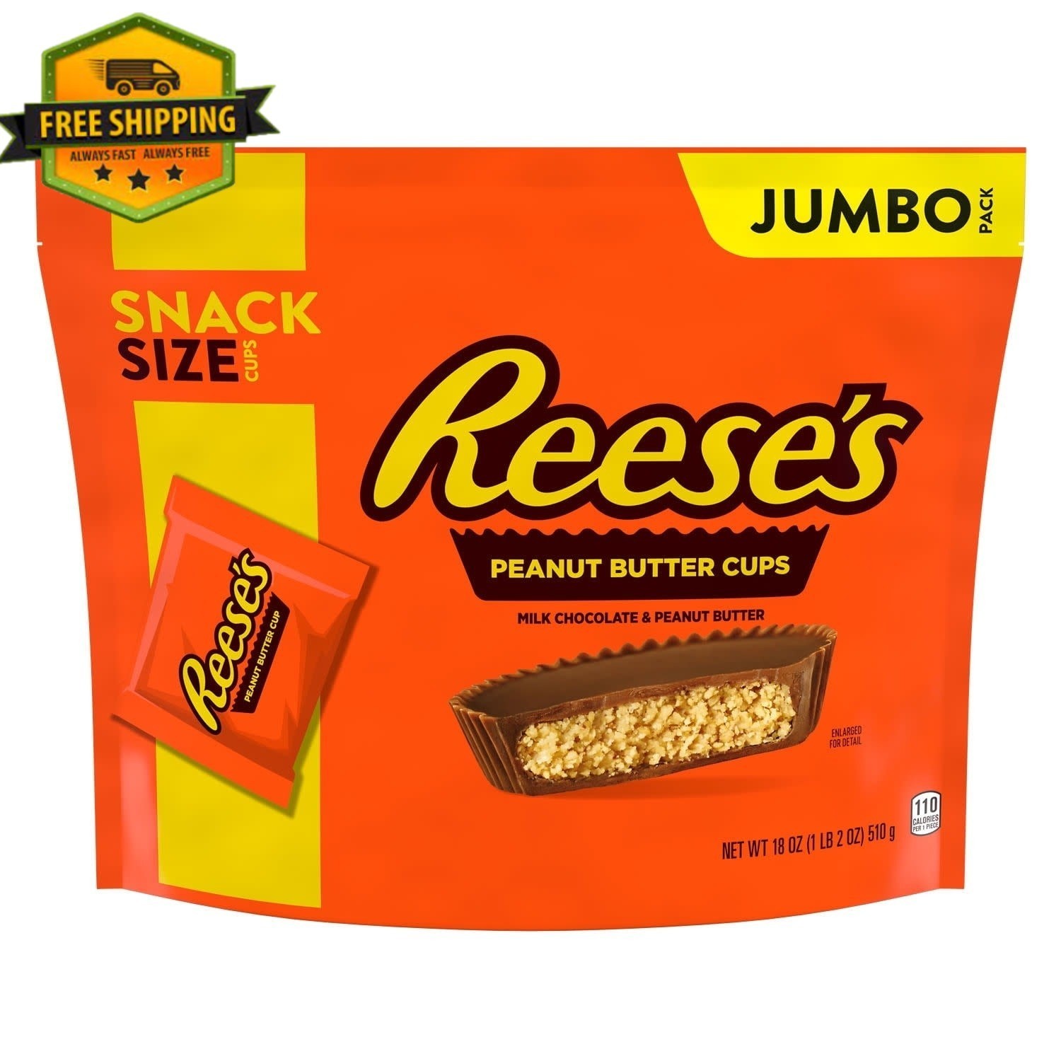 Reese's Milk Chocolate Snack Size Peanut Butter Cups &ndash; Jum