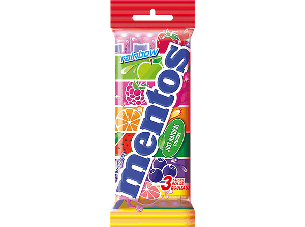 Caramelos - Mentos Tripack (by Chupa Chups), Sabores variados, 3x12 unidades, 11