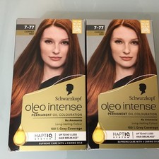 Schwarzkopf Oleo Intense Permanent Oil Colour 7-77 Light Copper Red x 2