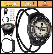 Scuba Diving Compass with Adaptable Bungee Mount - Easy to Read, Durable Design
