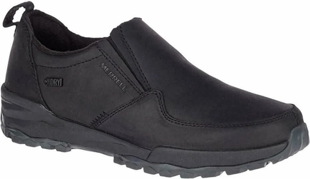 Scarpa donna Merrell Icepack Guide Moc Polar impermeabile pelle nera J99496