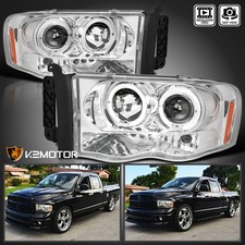 Fits 2002-2005 Dodge Ram 1500 2500 3500 Led Halo Projector Headlights Leftright Fits 2002-2005 Dodge Ram 1500 2500 3500 Led Halo Projector Headlights Leftright