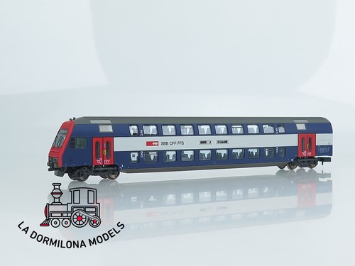 MG1426 Escala N FLEISCHMANN 815381 K DOPPELSTOCKWAGEN 2 Kl. der SBB - OVP - Bild 3 von 19