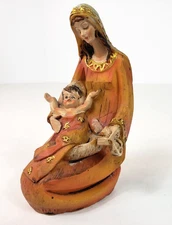 Tii Transpac Nativity Mary Madonna Jesus Child Figurine Resin W0998 S/2