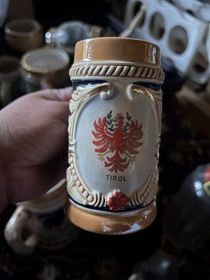 Keramik Bierstein mit Tiroler Adler Wappen