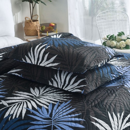 3PCS Quilted Bedspread Set Patchwork Comforter & Pillow Shams Double King - Picture 172 of 221