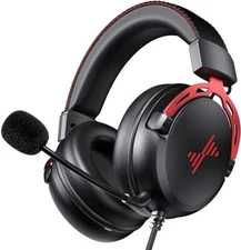 Wired Gaming Headset for PC, PS5, PS4, Xbox with Detachable Noise Canceling Mic